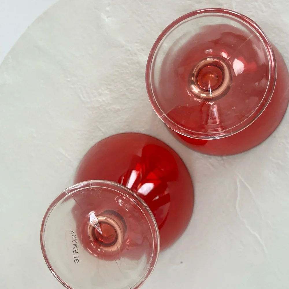 GORGEOUS MID-CENTURY STYLE LEONARDO BARWARE GLASSES MADE IN GERMANY SET OF 2‎